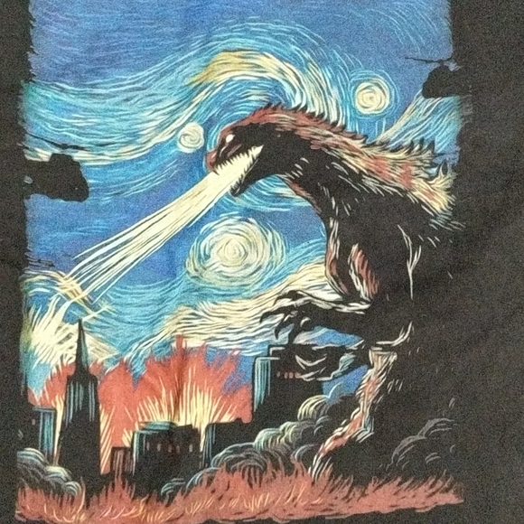 LIMITED EDITION Godzilla Starry Night Tee - Picture 5 of 5